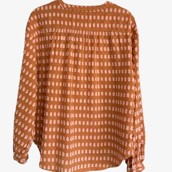 Anthropologie Pilcro Tavi Boho Textured Cotton Button Front Blouse SZ XS - Picture 6 of 14